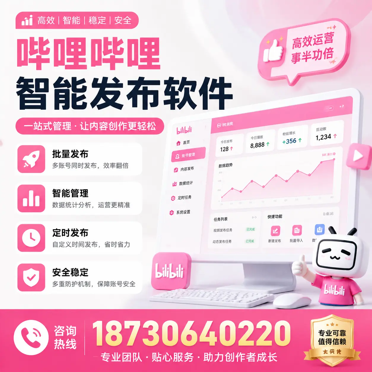 如何评估哔哩哔哩智能发布软件的ROI?清远 企业必读